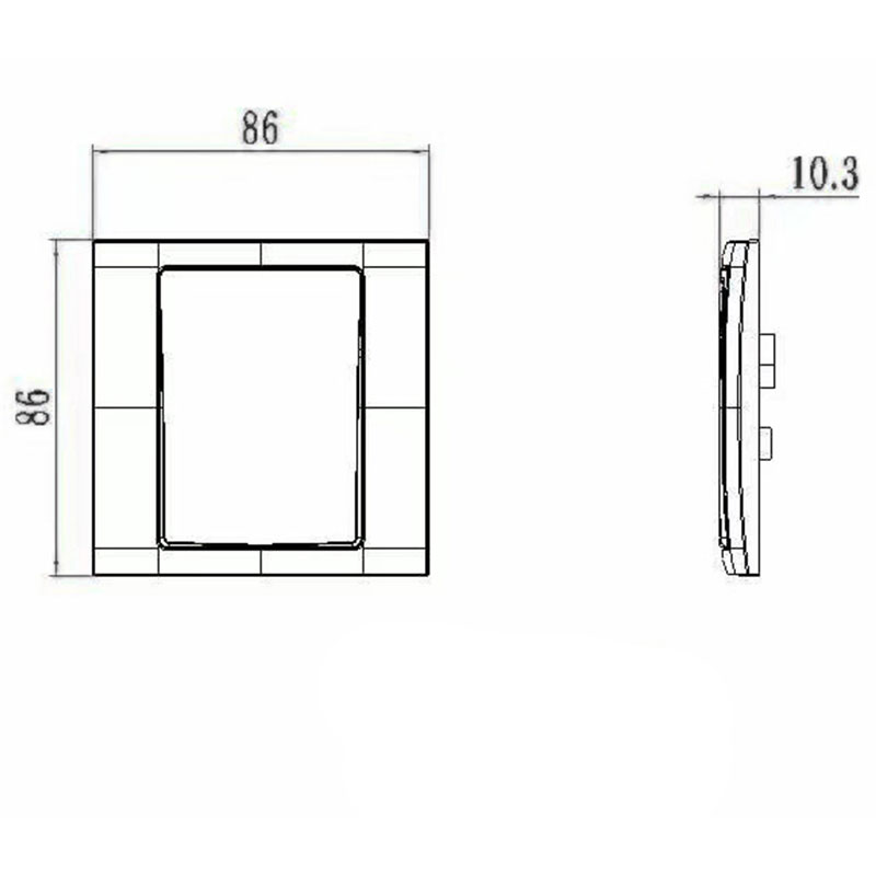 1 Gangový 2-cestný plastový spínač HK6112S